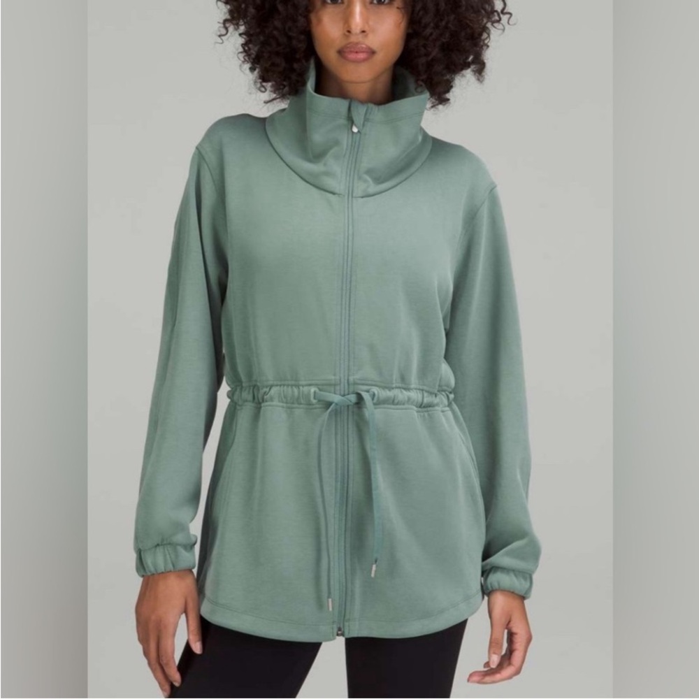 Lululemon Cinch-Waist
Softstreme Jacket in Tidewater Teal Size 12.